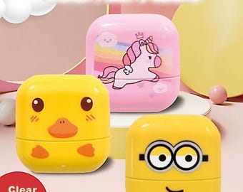 Personalisierter Namensstempel für Kinder - UK Made 7 x 30 mm | Schulkleidung Etikett, Selbstfärber, Stoff- & Bücherstempel, Kinderstempel