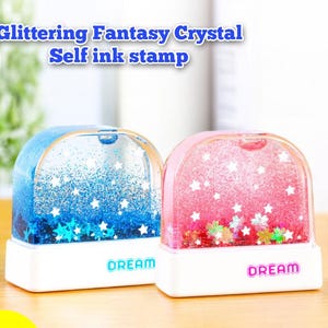 UKmade-Crystal-14 x 34 mm, aangepaste naamstempel, schoollabel kledingstempel, stempel voor kinderen, stoffenstempel; Aangepaste stempels, zelfinktende stempel