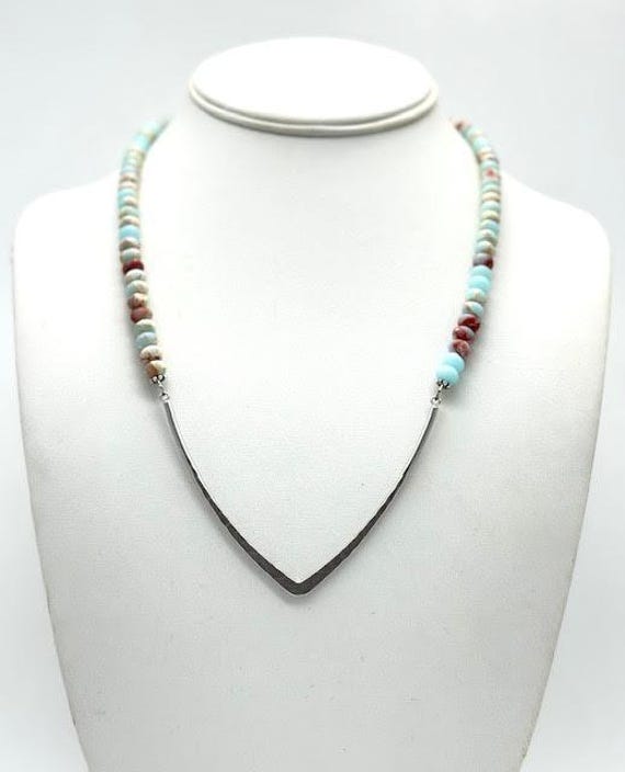 Gemstone V Necklace mutiple colors available