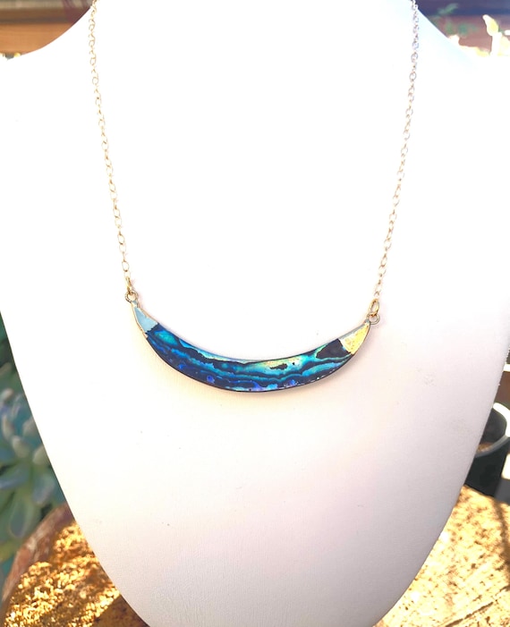 Abalone Crescent Necklace