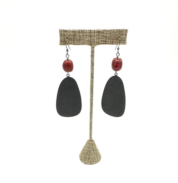 Black Metal Statement Earrings