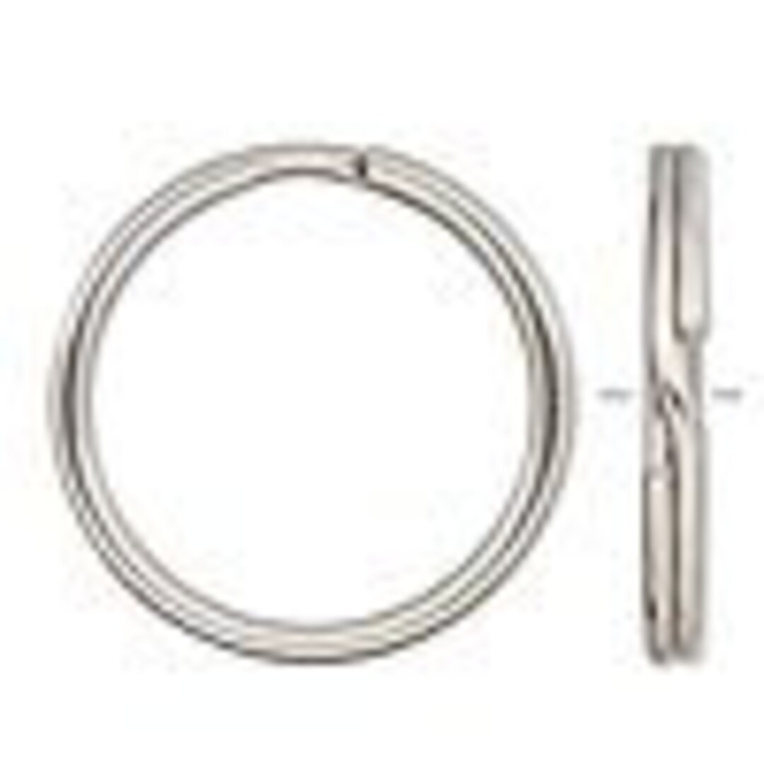 4 Stainless Steel Split Rings, 30mm Round. - Etsy