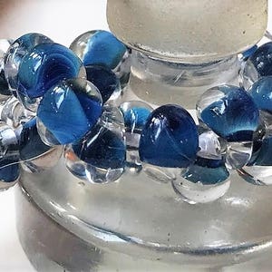 10 Mini Teardrop Handmade Lampwork Beads --Chelan 4mm (2332)