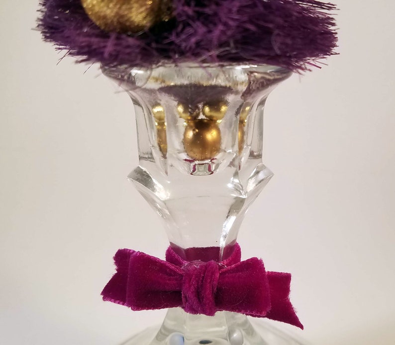 Melrose International Glittered Ombre Bottle Brush Tree (Set of 3) main image 1