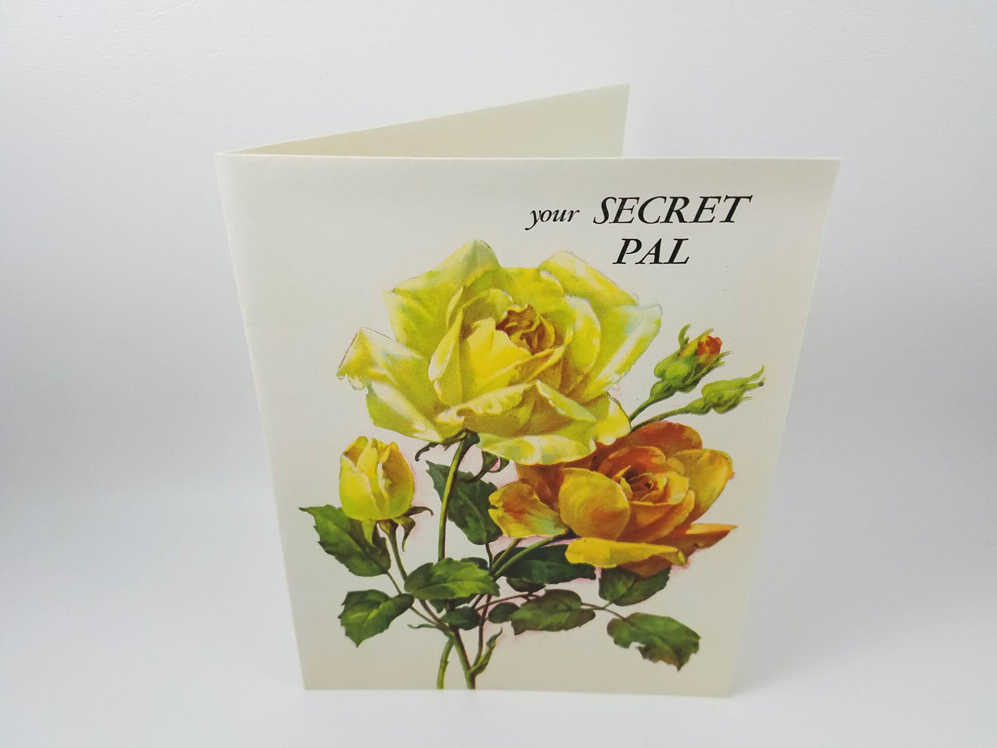 Pair of Vintage Unused Greeting Cards Secret Pal 1940s NOS Ephemera ...