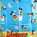80s Vintage Mickey Disney Scarf, Minnie Mouse Music Dance Rare Wendy Gell NOS Silk Designer Large Square Musician Gift