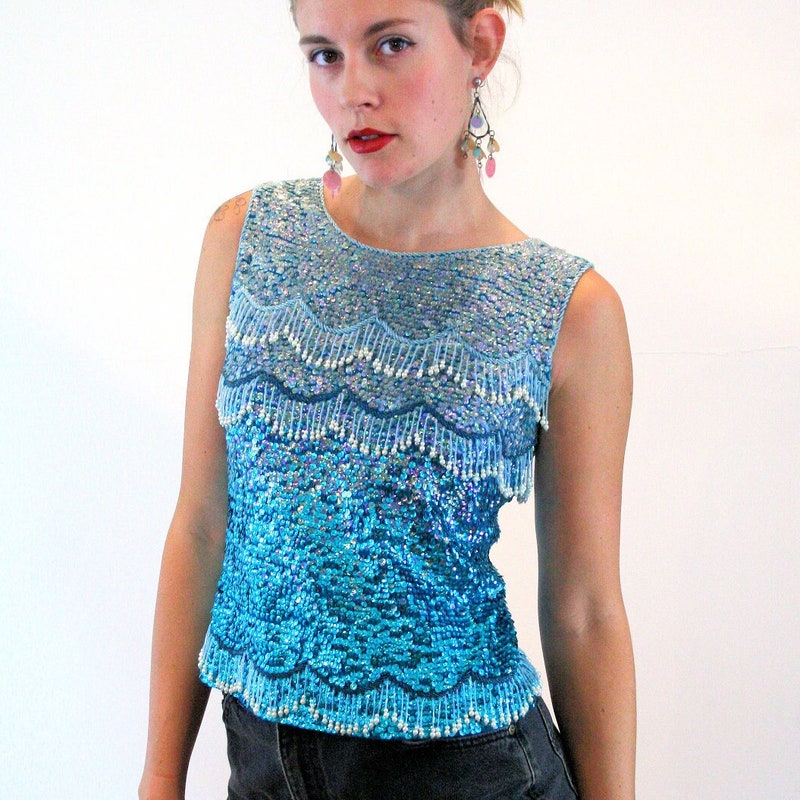 1960s Shell Blouse - Etsy