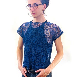 Vintage 90s See Through Top - Etsy