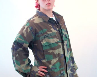 80s Vintage 10 X Camouflage Hunting Jacket Hooded Jkt 10