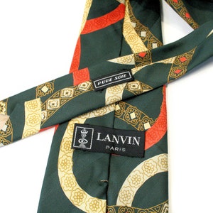 Lanvin Leaves Print Tie