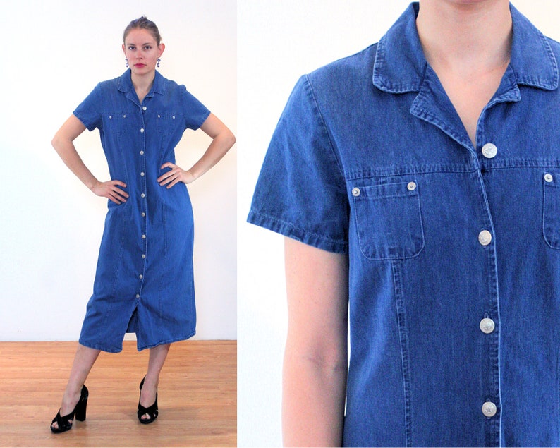 vintage denim dress