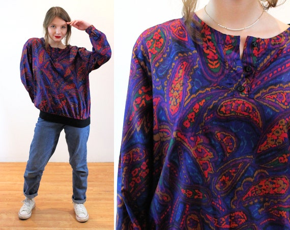 Vintage Top 70s 80s Gianna Bellini Striped L