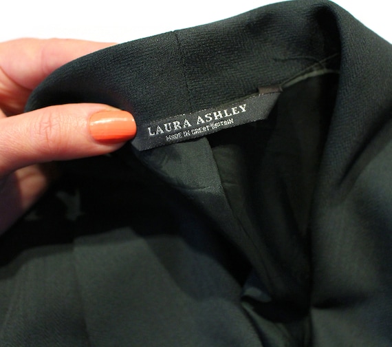 90s Laura Ashley Jacket M, Vintage Dark Green Cla… - image 7