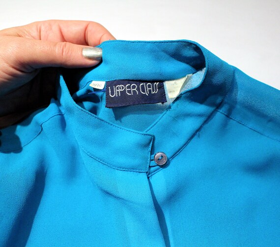 turquoise chiffon blouse