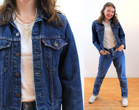 80s Levi's Blue Jean Jacket XXS Vintage Denim Truckers | Etsy