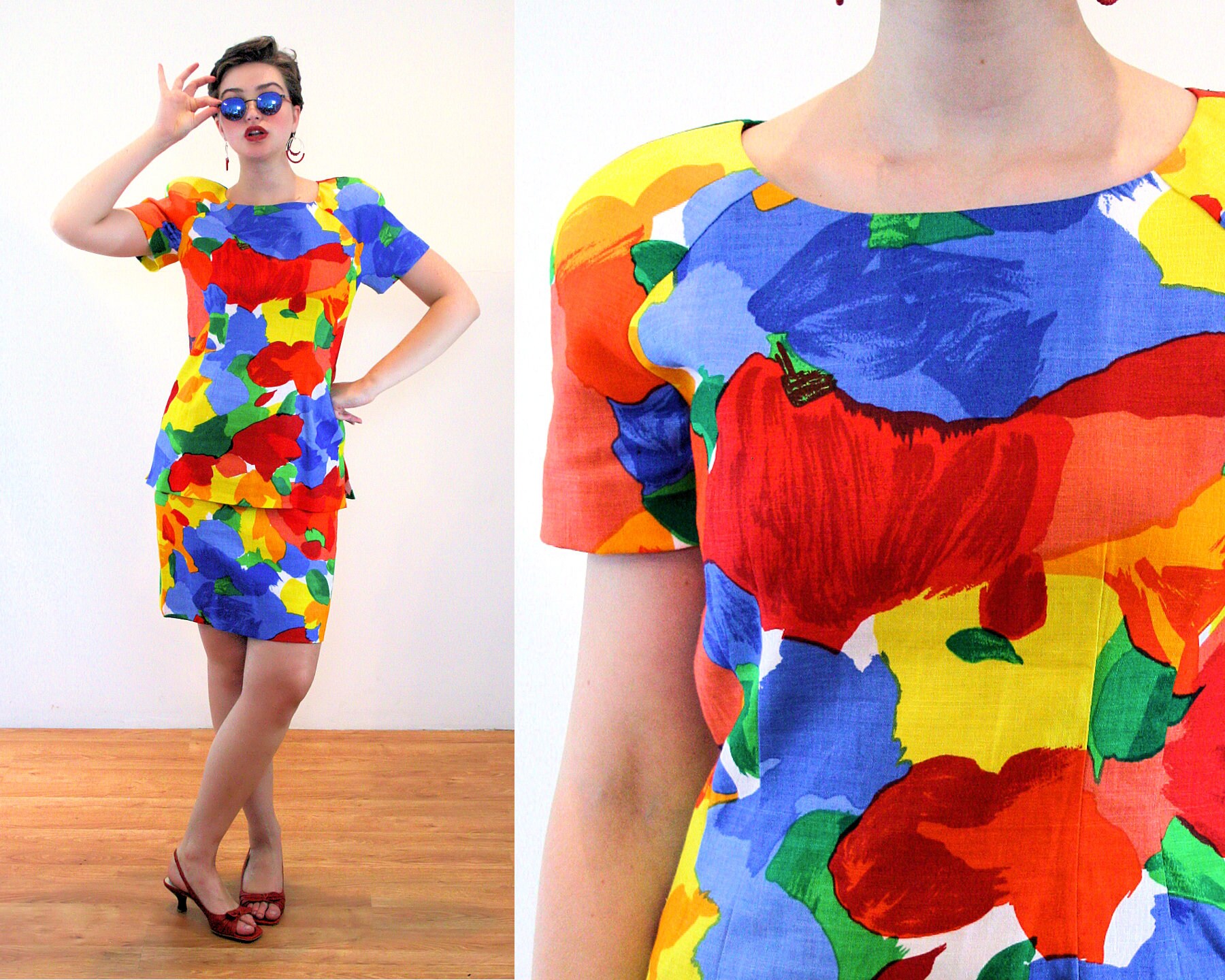 80s 2 piece outfit Clearance