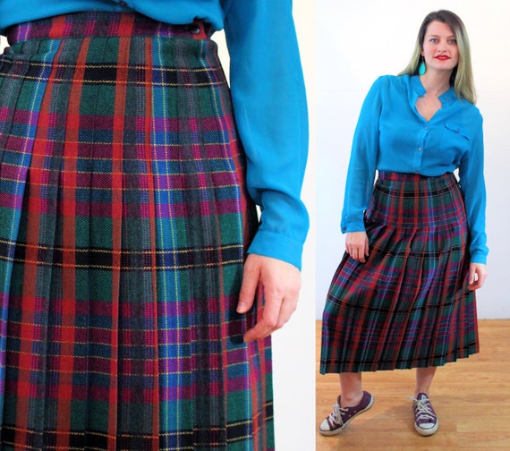 Vintage 60s 70s Quilt Patchwork Checkered Maxi Skirt - Etsy