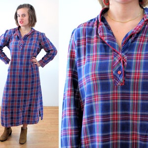 Flannel Henley Etsy