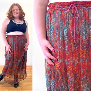 Long flowy skirts xl hot sale