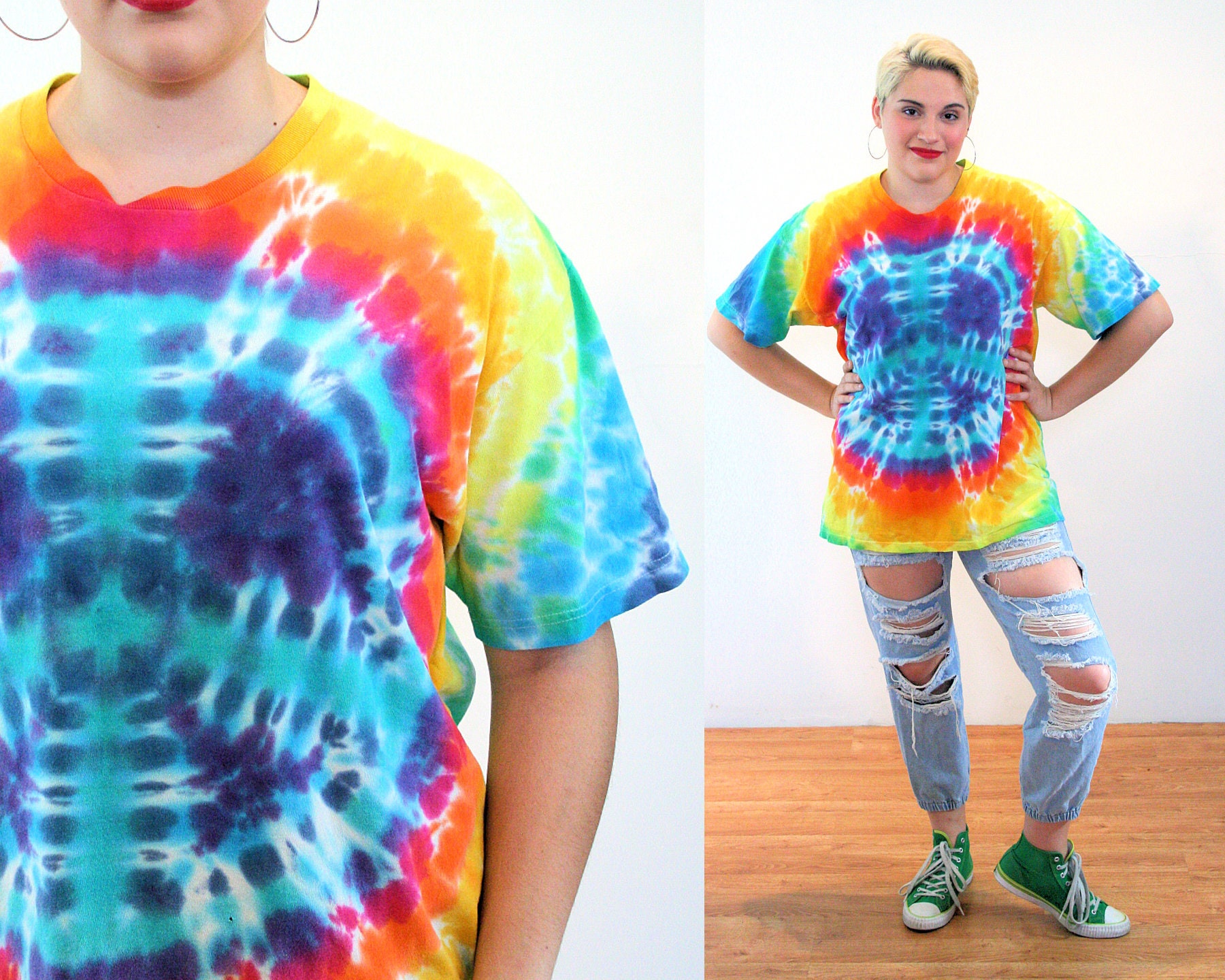 90s tie dye shirt