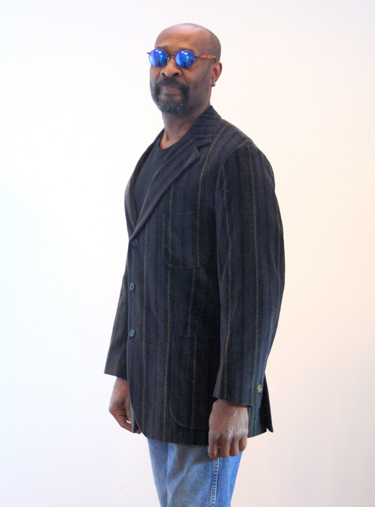 90s Romeo Gigli Velvet Blazer M L Size 40, Vintage Men's