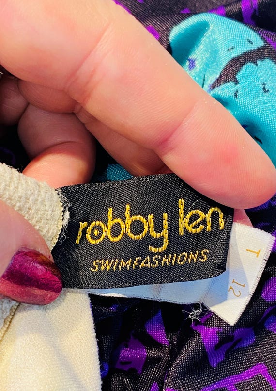 70's/80's Deadstock Navy Skirted Swimsuit by Robby Len