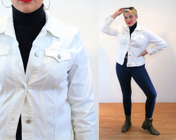 Jean Jacket XL Vintage Stretch Denim 