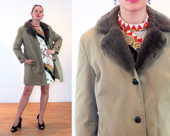70s LL Bean Goose Down Coat M L Vintage 