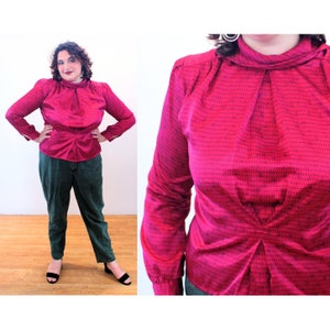 Hot Pink Plus Size Blouse -  Canada