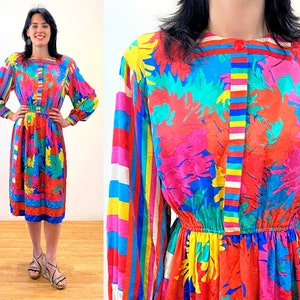 Colorful Vintage Dresses Etsy