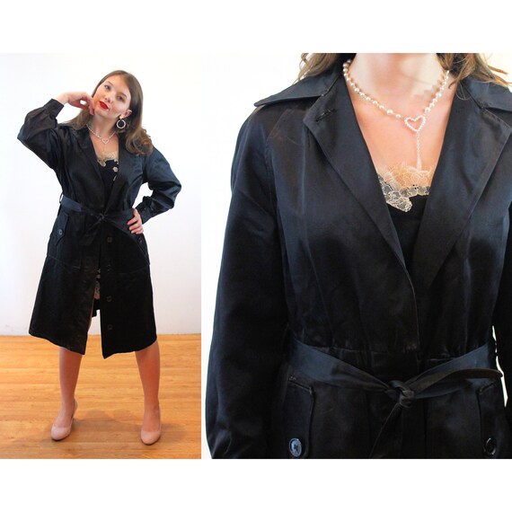 Petite black deals raincoat