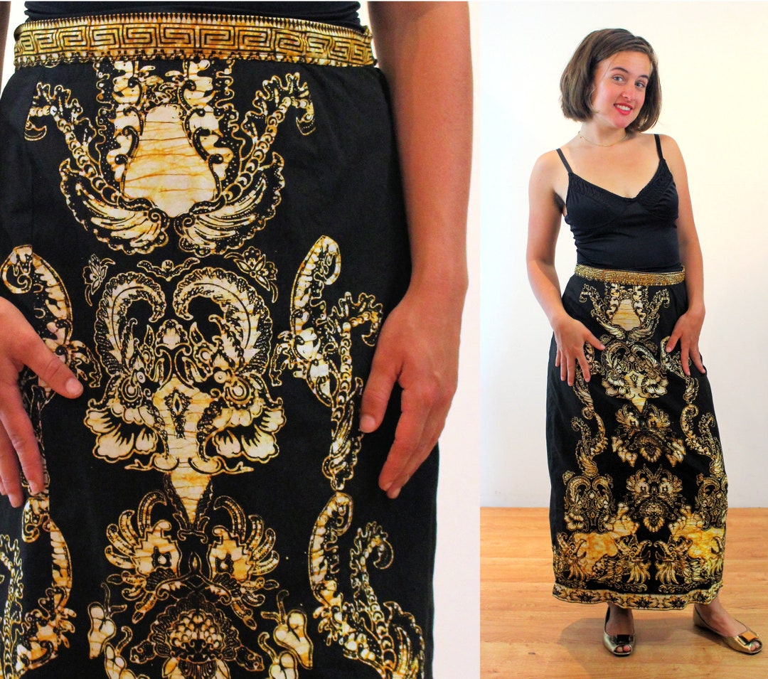 y2k BiBA skirt | Animal print maxi skirt with slit| Maximalist vintage zebra print skirt