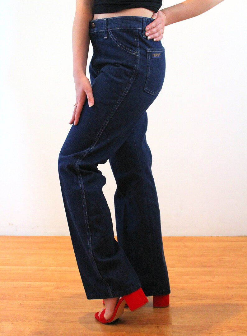 70s Deadstock Dee Cee Jeans 30 X 30 Vintage Raw Denim Indigo | Etsy