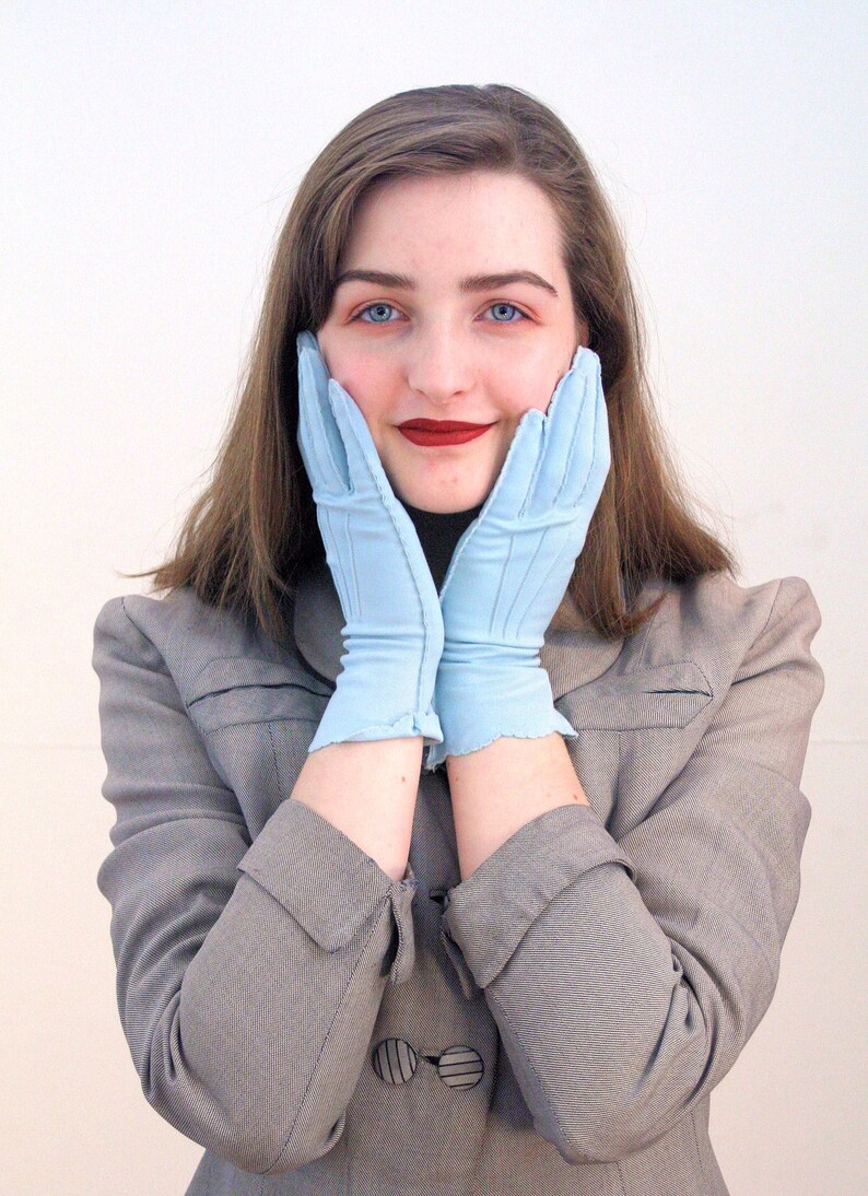 50s Kayser Gloves M Baby Blue Gloves Formal Gloves NOS Etsy