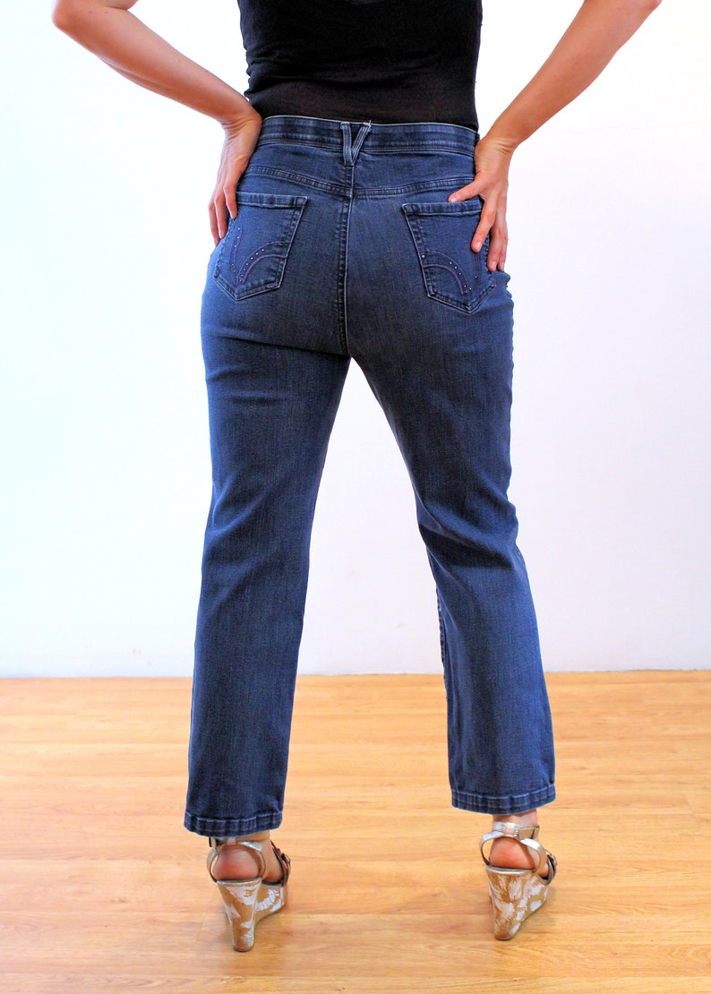 90s Gloria Vanderbilt Jeans Size 12 Embellished Pockets Glam | Etsy