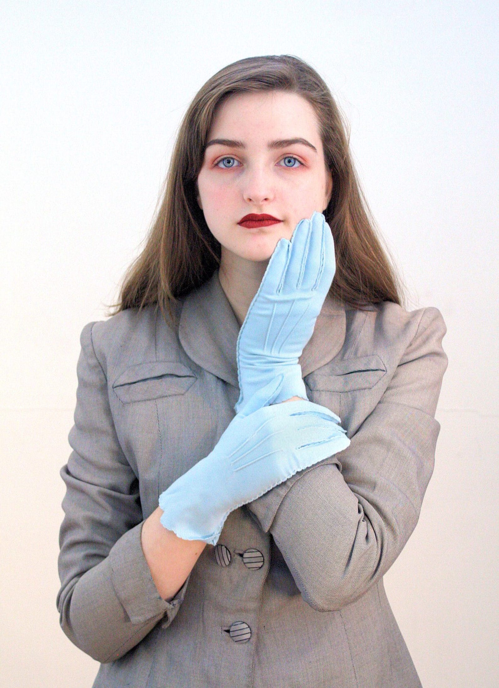 50s Kayser Gloves M Baby Blue Gloves Formal Gloves NOS Etsy