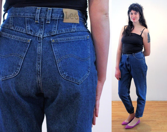 80s LEE Blue Jeans 29 X 31 Vintage Cotton Denim Made in USA - Etsy