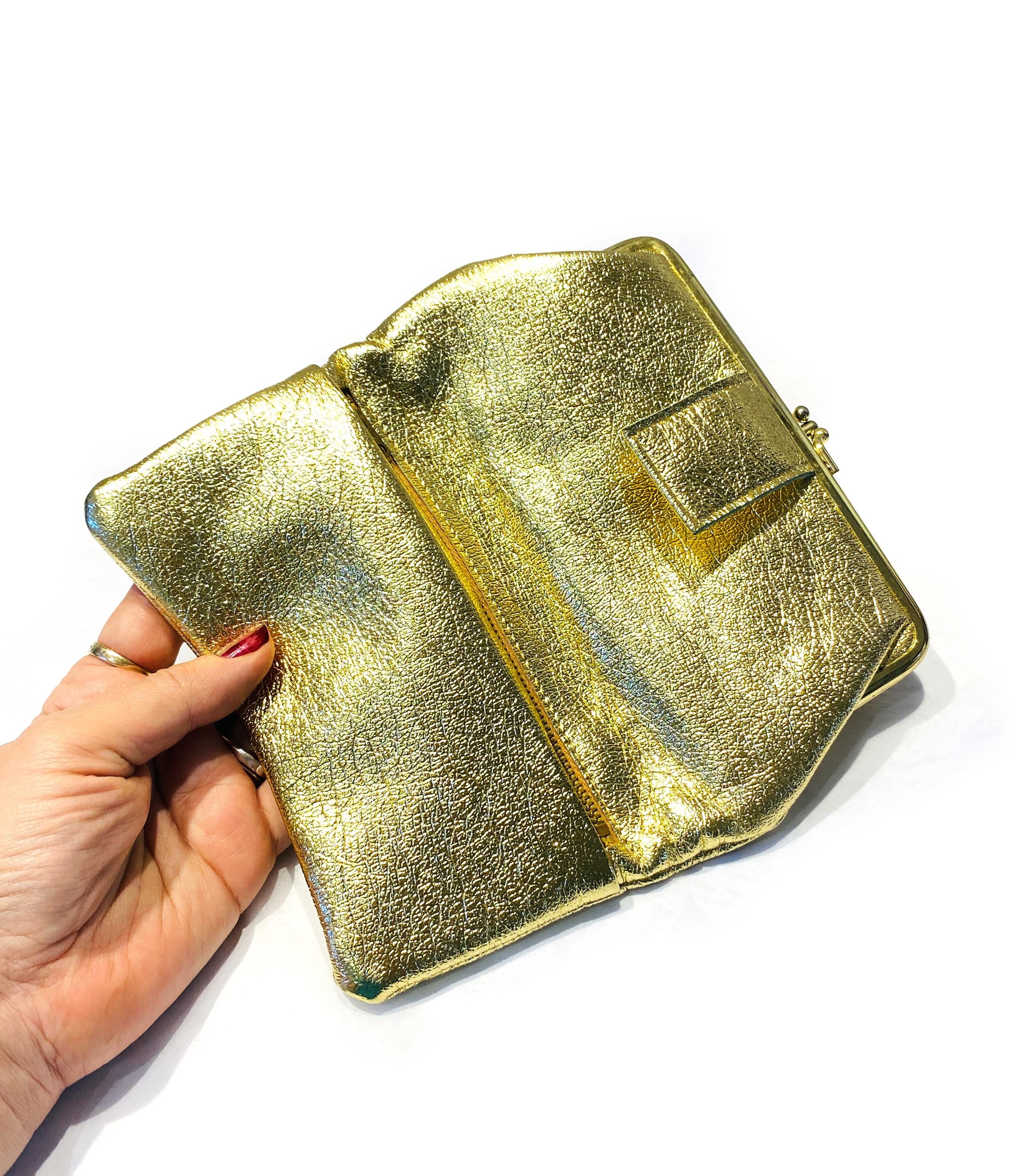 小物 Beautiful Gold color wallet Metallic Rainbow Wallet (Assorted Colors) – Shop at Goldie's