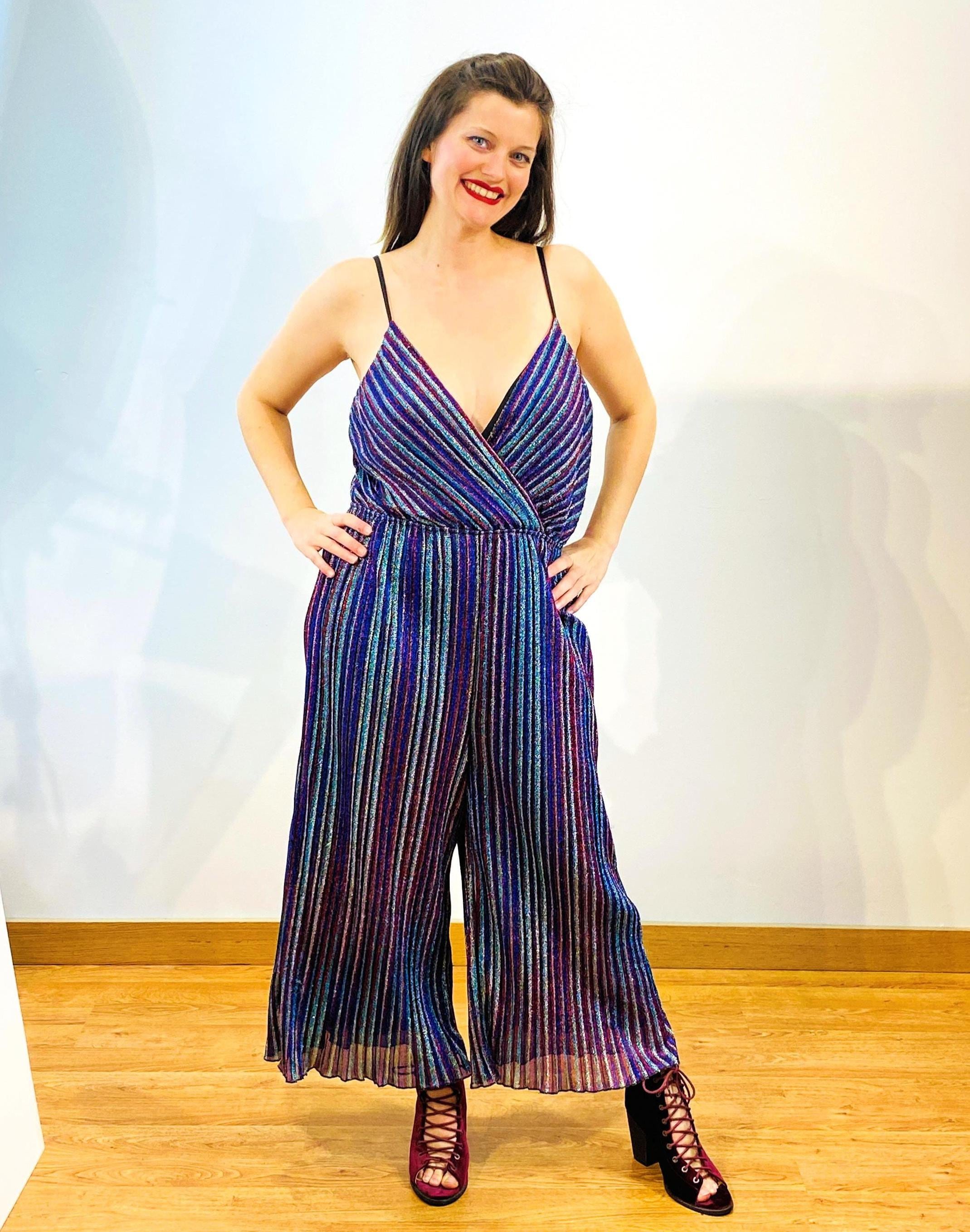 Belted Jumpsuit Charlotte Russe Striped Jumpsuit Top Freemans