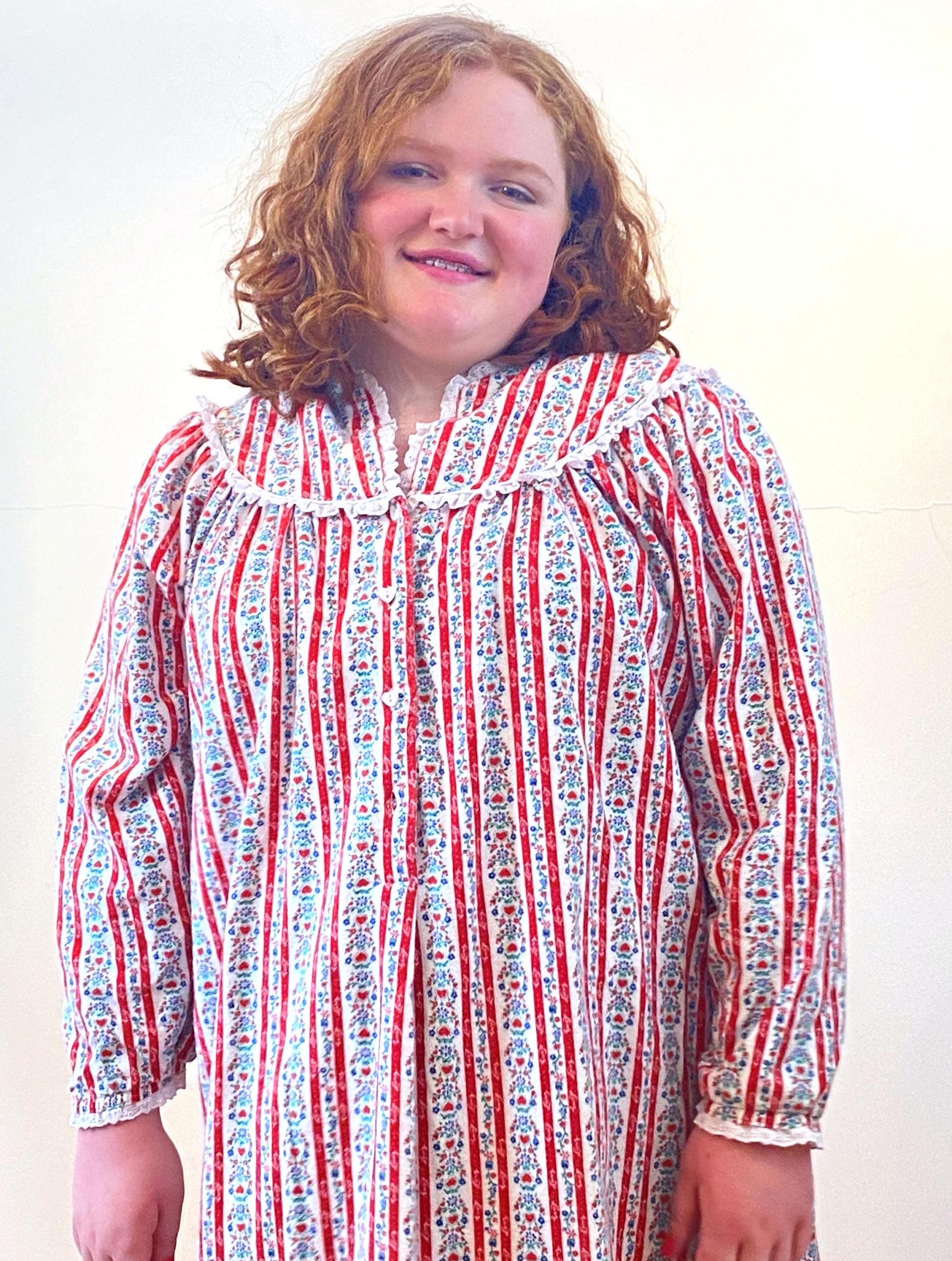 old lady night dress Pjs Old Lady Night Gown Pajamas Old Style Nightdress Linen Nightgown, Vintage Nightwear