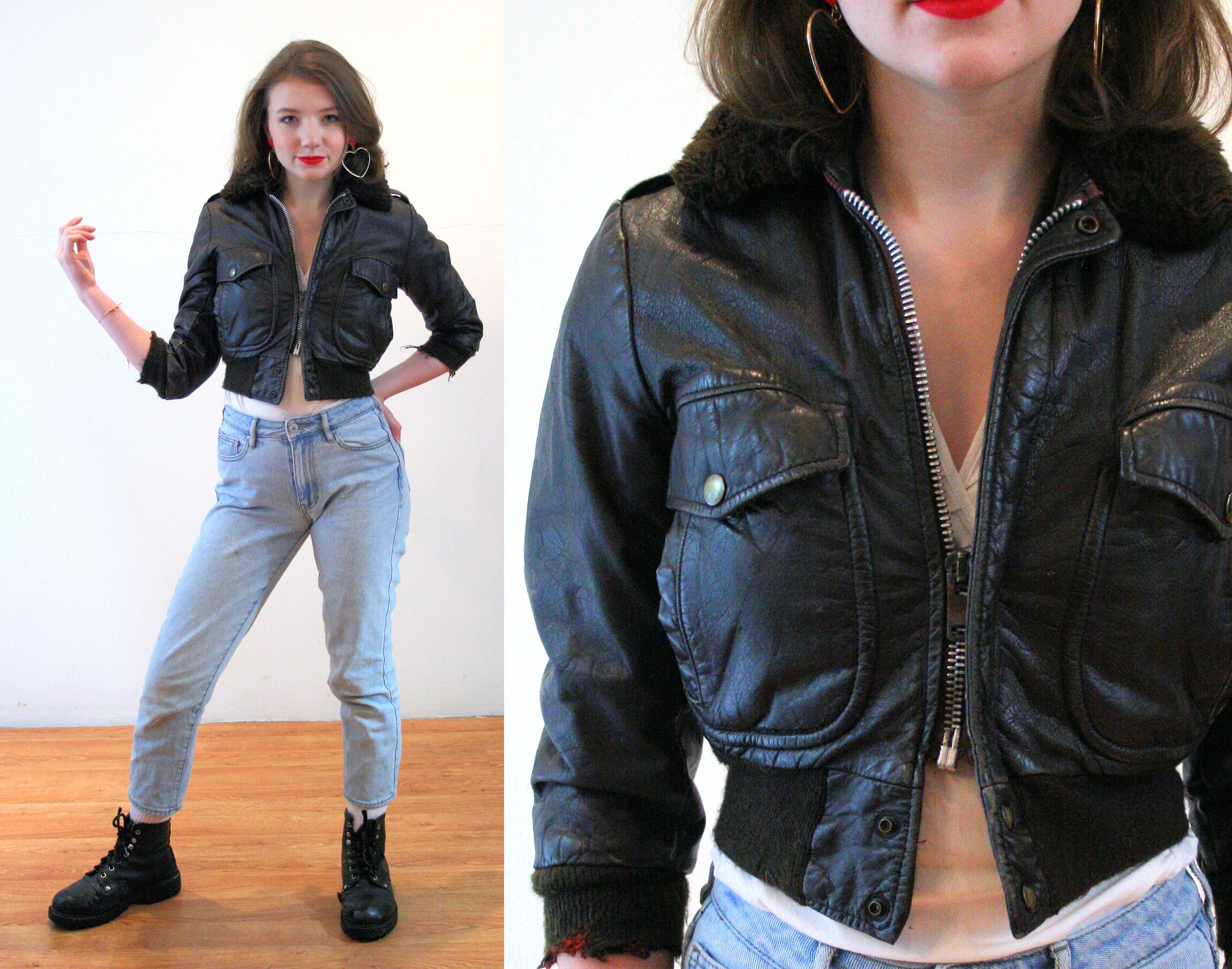 leather jacket extra small