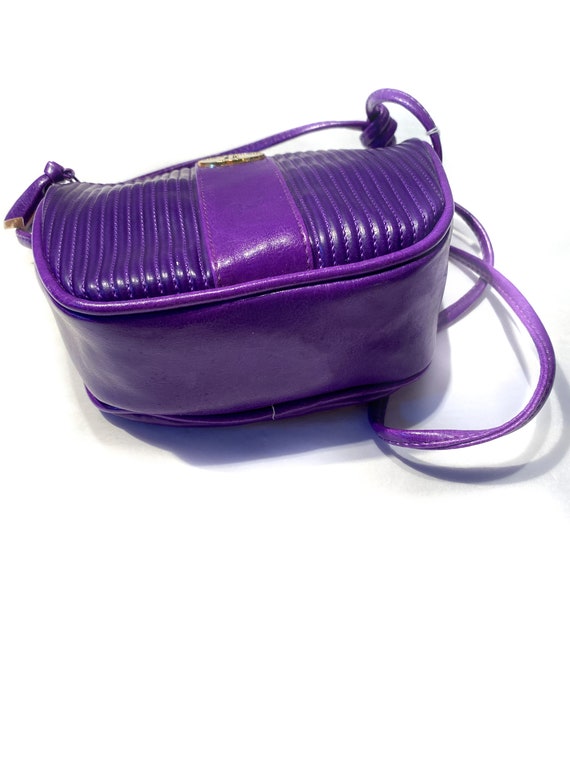 90s Purple Shoulder Bag, Vintage Deadstock NWT Vi… - image 4