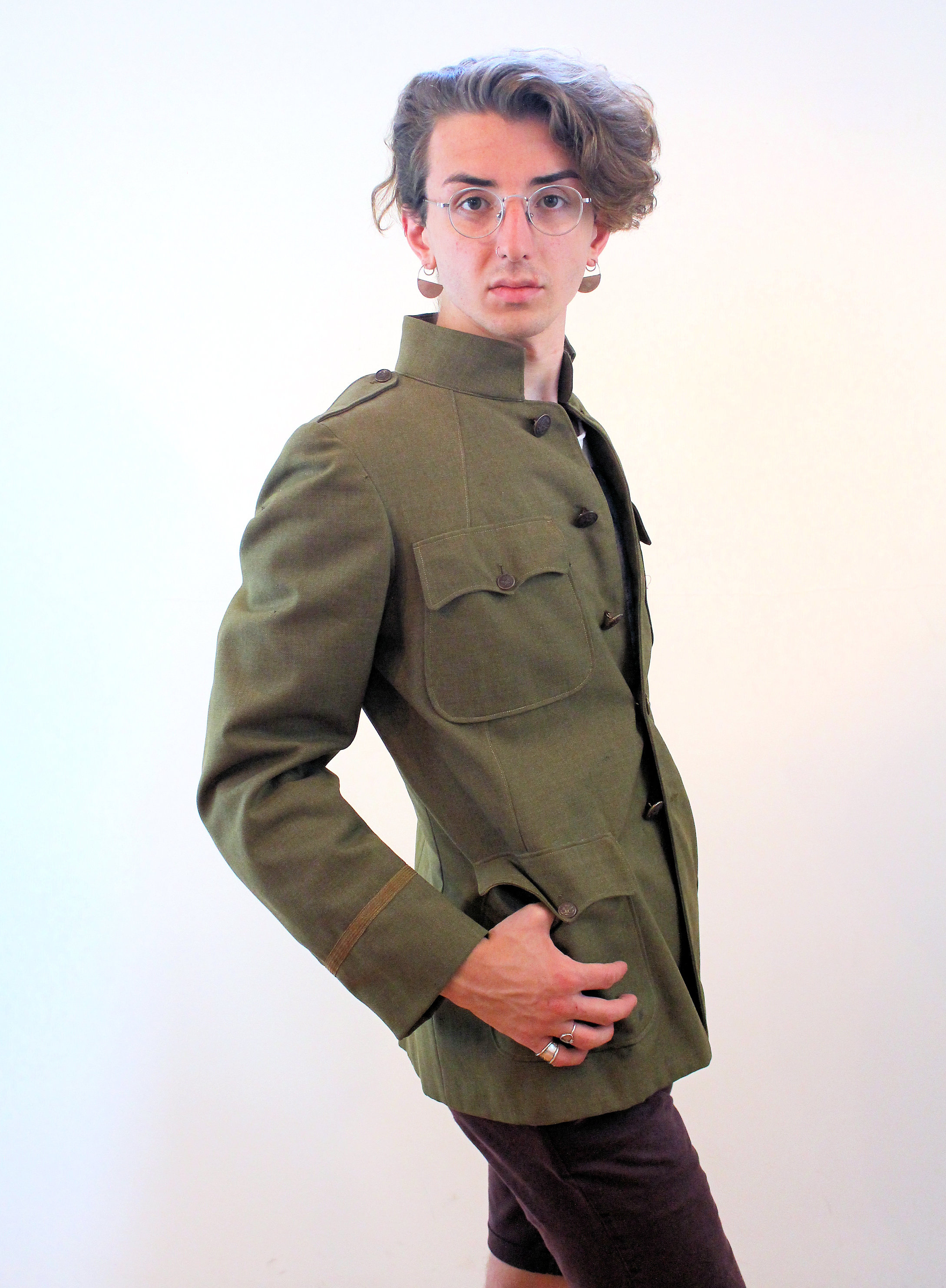 1918 WWI Army Jacket S M, Vintage Antique Soldier's Uniform 1918 WWI Army Jacket S M, Vintage Antique Soldier's Uniform