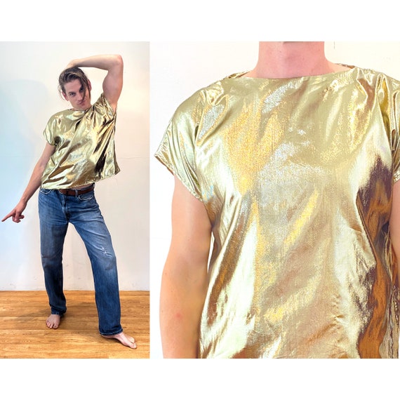 Lurex shirt sale gold