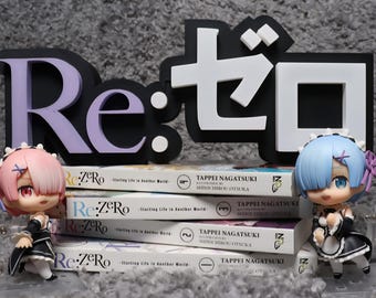 3D Re:Zero anime display sign
