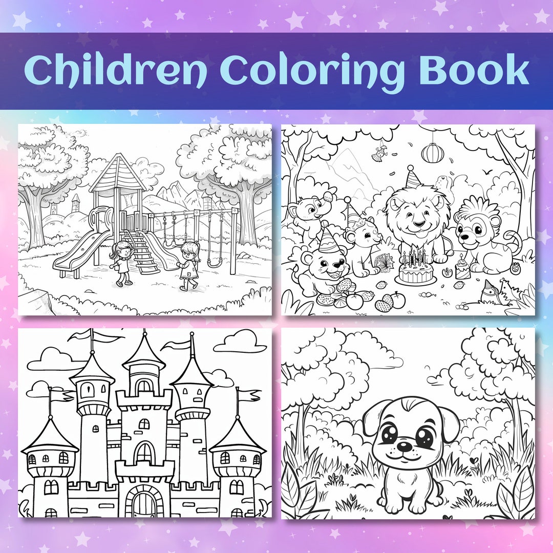 Custom Coloring Pages for Kids, Simple Coloring Pages, Animals Coloring ...