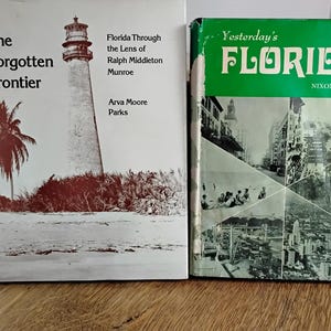 Set von 2 Vintage, erstaunliche Bücher über die Geschichte von Florida.