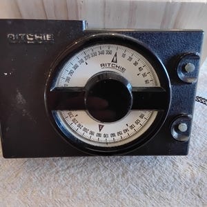 Vintage Ritchie (merk) MA-100 (model) nautisch handkompas.  Gebruikt voor zeevaart.  Cool verzamelobject!