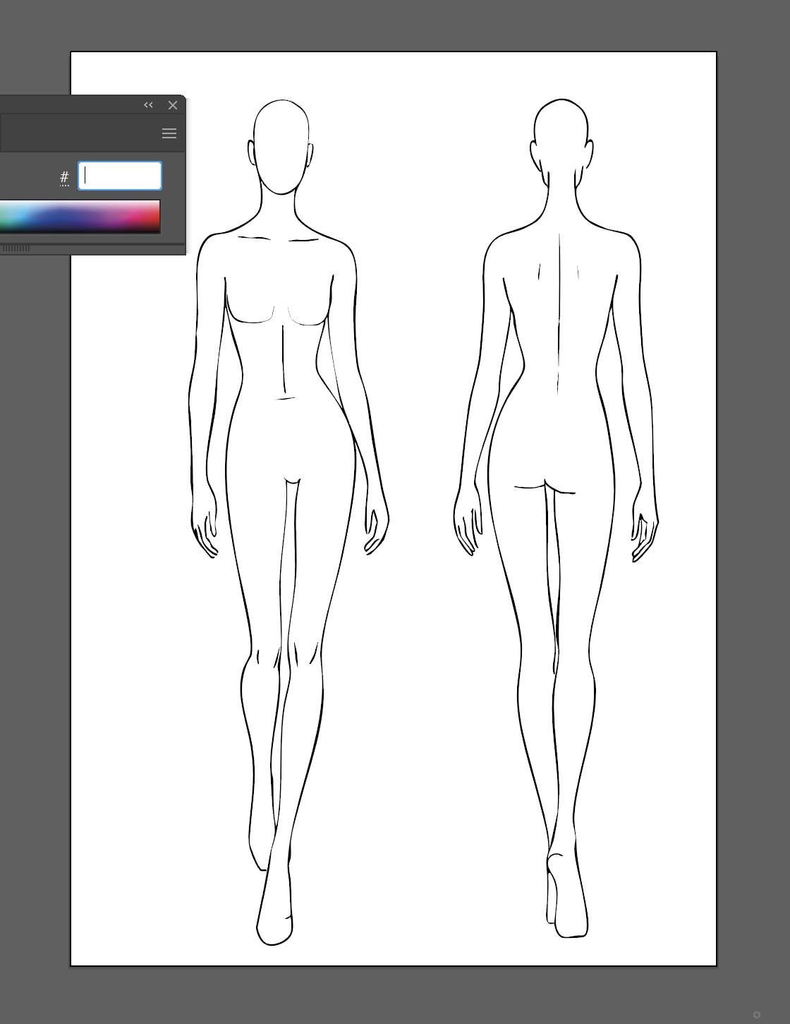body outline for dress design I can design, but I can't sketch! any good template services? : r/Fashion_Design