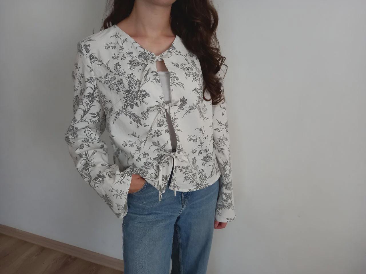 Long Sleeve Blouse Sewing Pattern/ Easy Beginner Pattern + Easy ...